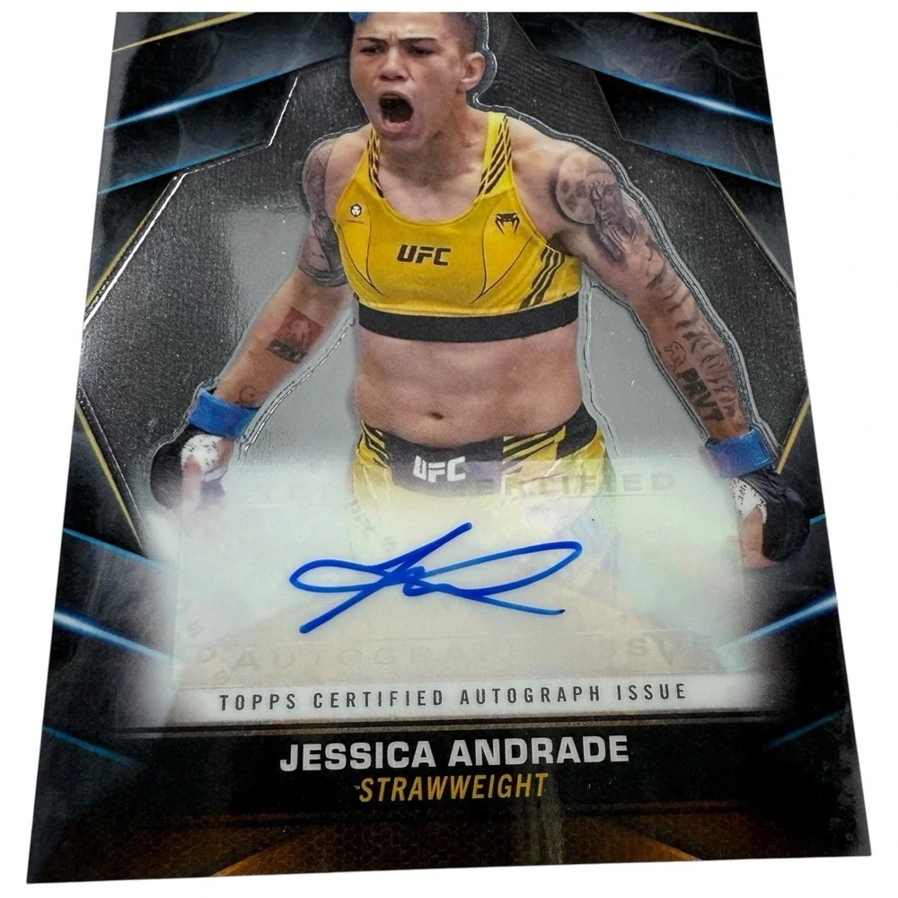 2024 TOPPS CHROME UFC JESSICA ANDRADE‎ #CVA-JAN AUTO STRAWWEIGHT